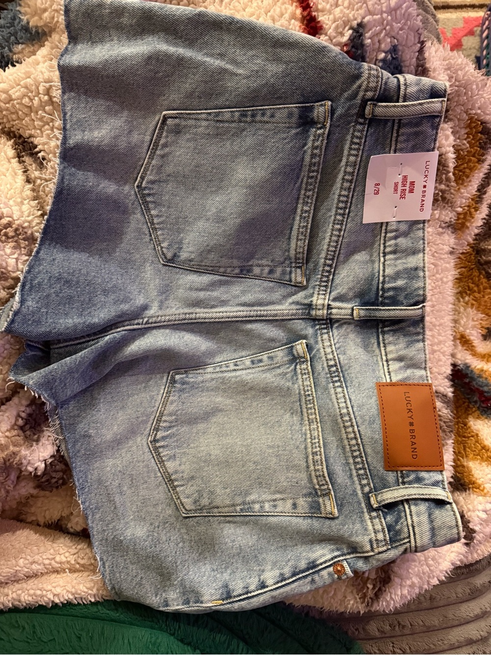 Lucky brand mom high rise shorts size 8 - Picture 2 of 3